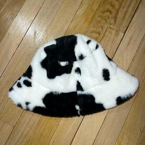 Cow print bucket hat